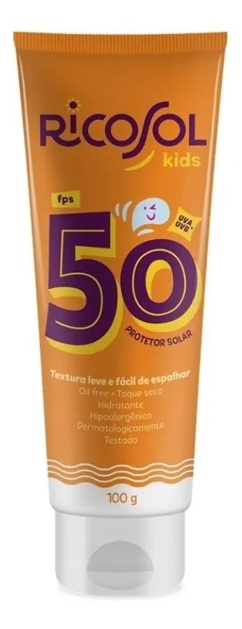 Protetor Solar Kids Protetor Infantil Ricosol Fps 50 100g