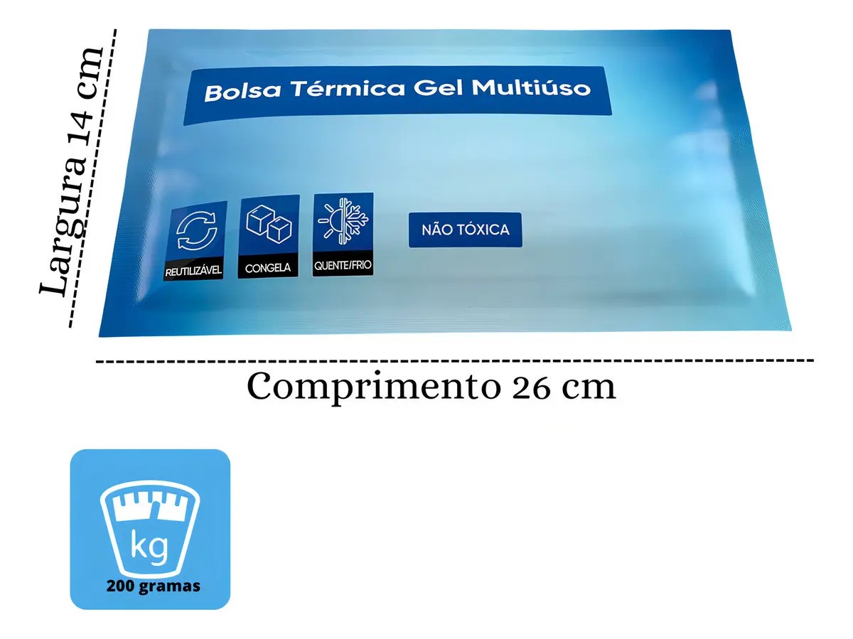 Bolsa Térmica Gel Multiuso Quente Frio Congela Mercur