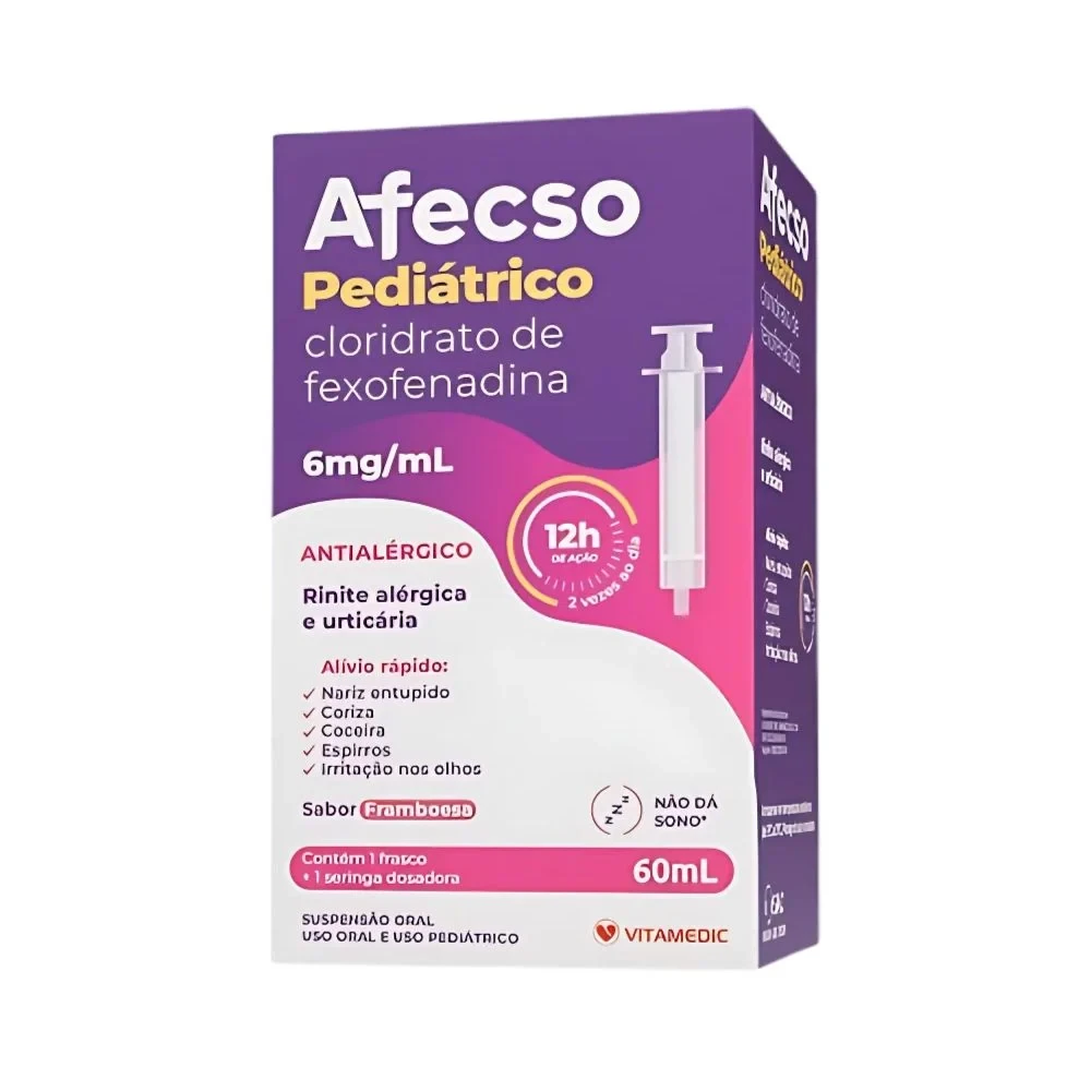 Afecso 6mg/mL Suspensão Oral 60mL Vitamedic