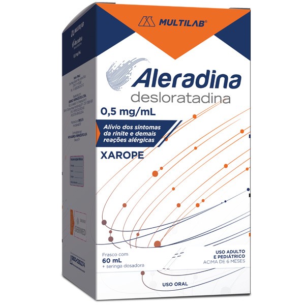 Aleradina 0,5mg/mL Xarope 60mL Multilab