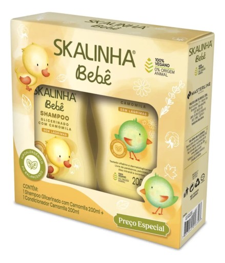 Kit Bebê Skala Shampoo e Condicionador Camomila