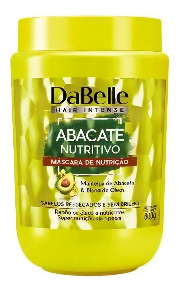 Máscara De Nutrição Dabelle Abacate Nutritivo 800g