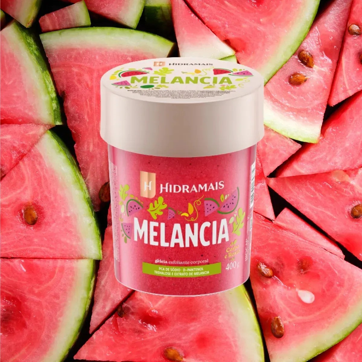 Geleia Esfoliante Corporal Melancia 400g Hidramais