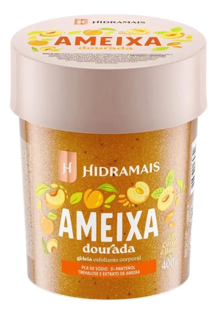 Geleia Esfoliante Corporal Ameixa Dourada 400g Hidramais Ameixa