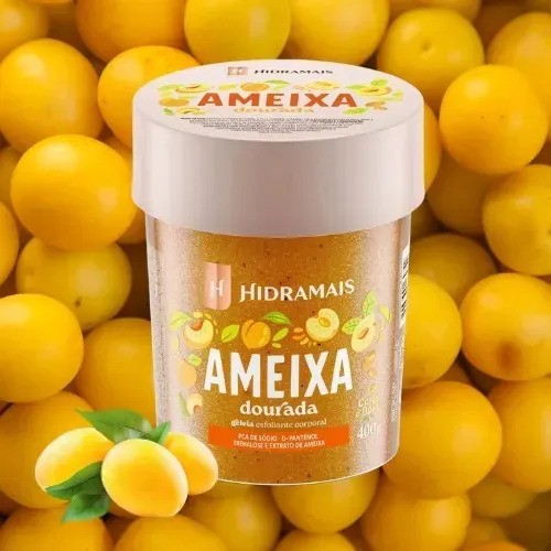 Geleia Esfoliante Corporal Ameixa Dourada 400g Hidramais Ameixa