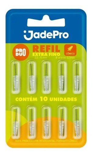 Refil Escova Interdental Formato Cônica Extrafina C/10 Unid.