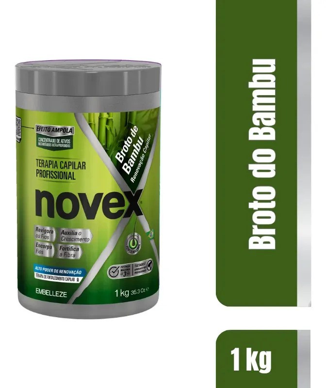 Creme de Tratamento Novex Broto de Bambu 1Kg