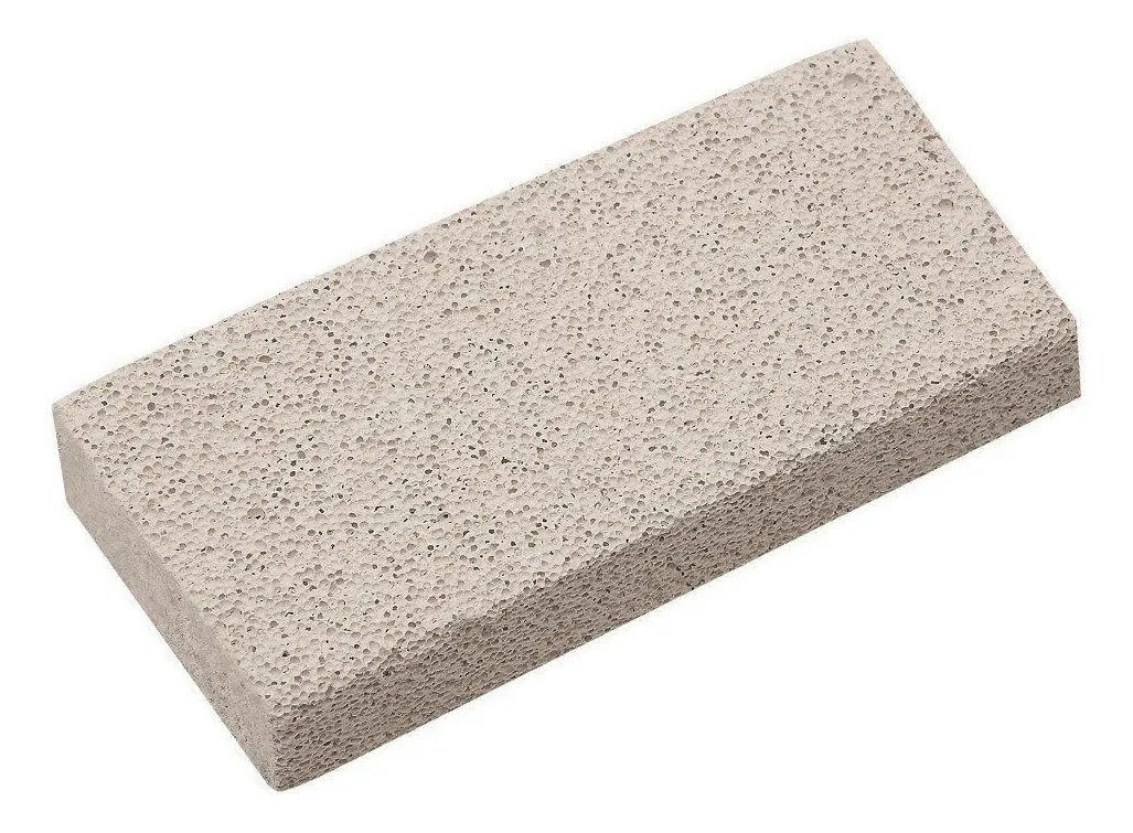 Pedra Pomes Natural Santa Clara Esfoliante Pés Lixa Cor Branca