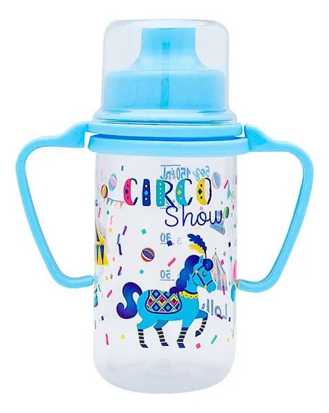 Copo Educativo Tip Lolly 150ml Com Alça Azul/rosa Cor Azul