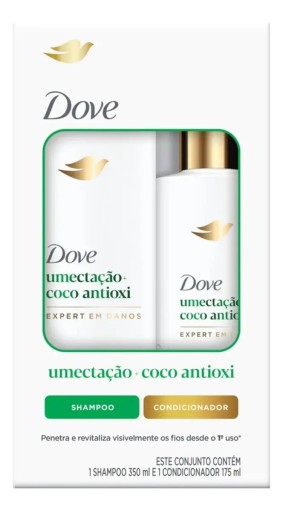 Kit Dove Umectação Coco Antioxi Shampoo e Condicionador