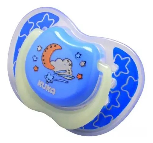 Chupeta Kuka Silicone Brilha No Escuro 6-12 Meses BPA Free