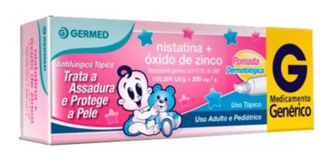 Pomada Germed Assadura Nistatina + Óxido de Zinco 60g