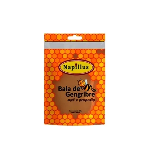 Bala de Gengibre Mel e Própolis Napillus 38g