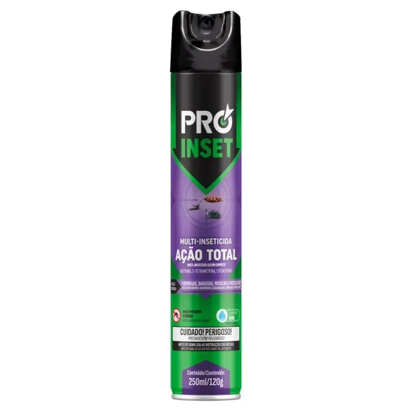 Multi Inseticida Aerossol 250ml Ação Imediata Pro Inset