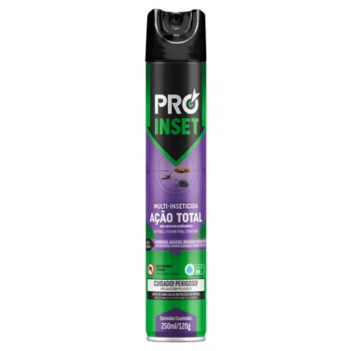 Multi Inseticida Aerossol 250ml Ação Imediata Pro Inset