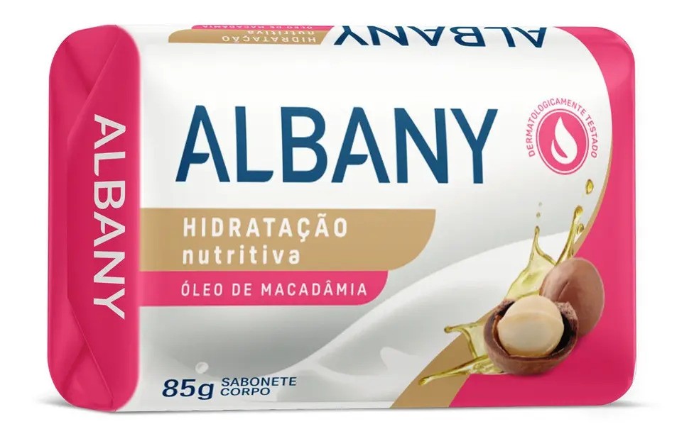 Sabão em barra Albany Hidratação Nutritiva de 85 g