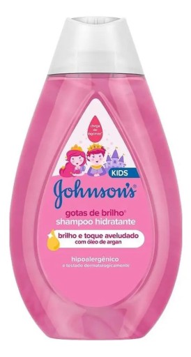 Shampoo Hidratante Gotas Brilho Óleo Argan Baby