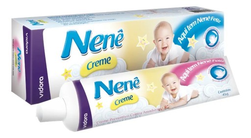 Vidora Nenê Creme Pomada 30g com Óxido de Zinco e Vitamina E