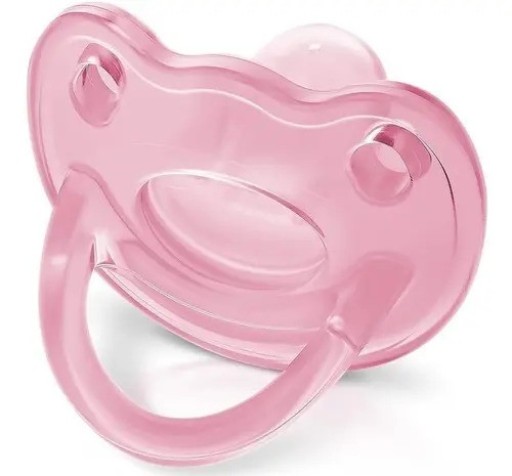 Chupeta Soft 100% silicone Rosa Fiona 0-6m