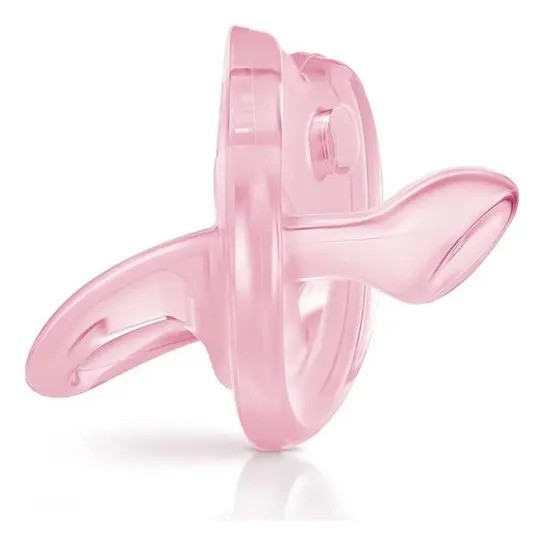 Chupeta Soft 100% silicone Rosa Fiona 0-6m