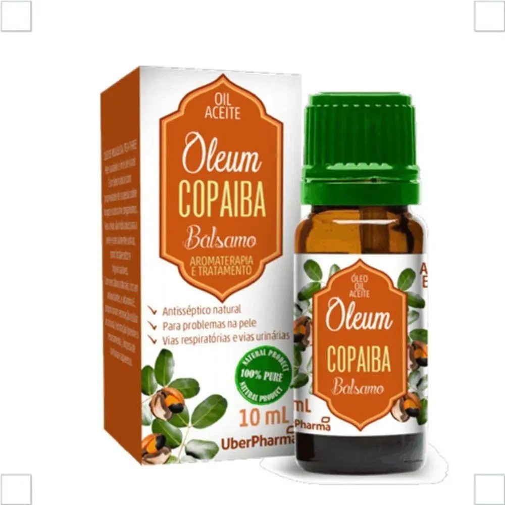 Óleo Copaíba Puro Cicatrizante Anticelulite 10 mL Uberpharma