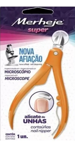 Alicate para unhas Merheje Super Laranja
