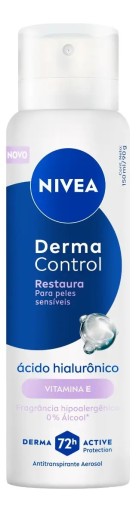 Nivea Desodorante Antitranspirante Aerossol Derma 150ml Proteção 72h