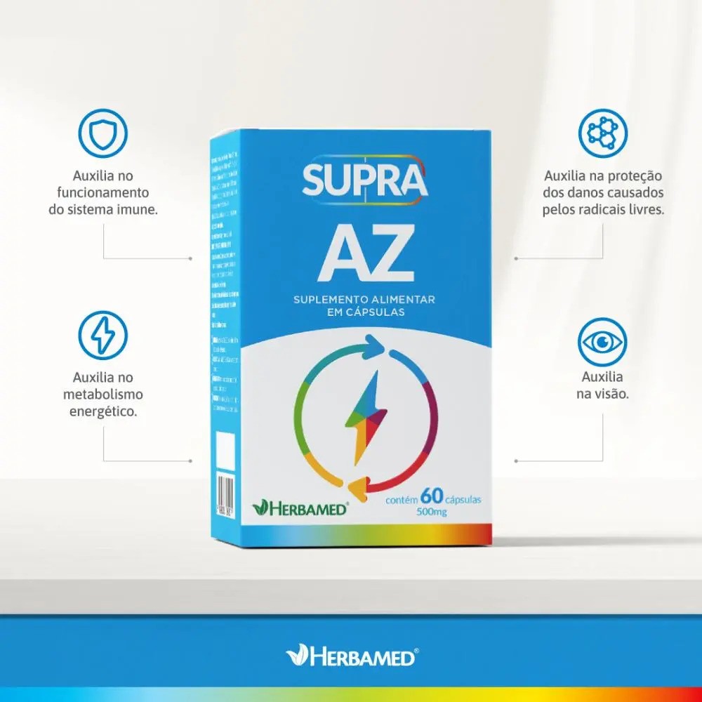 Supra Az Vitamina Zero Açúcar Cápsulas 60