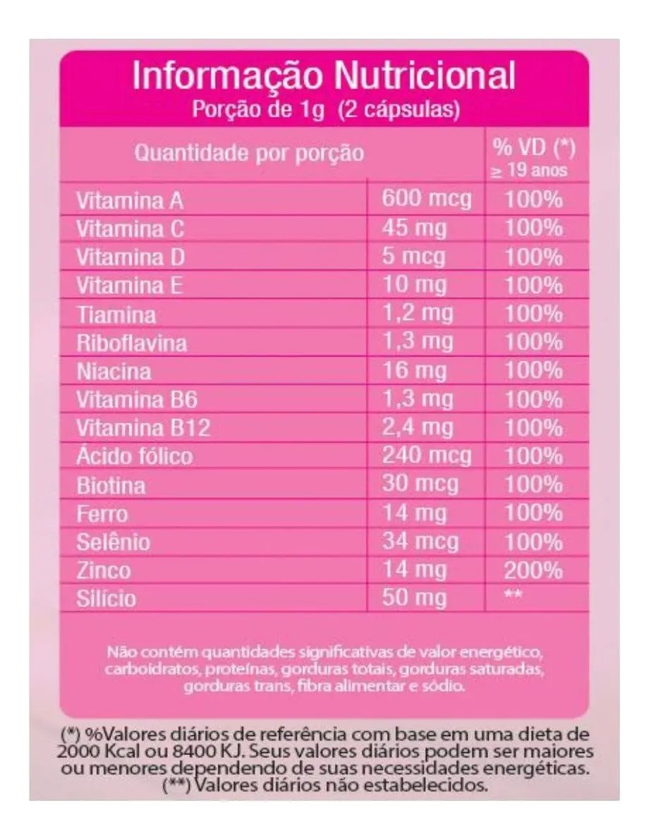 Hair, Skin e Nails - 60 Cápsulas - Herbamed Sabor Sem Sabor