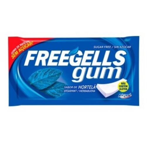 Goma de Mascar Freegells Hortelã 8g 5 Unidades