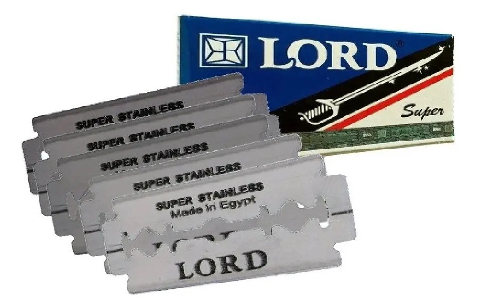 2 Caixinhas com 5 lâminas cada Barbear Lord Super Inox