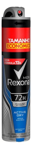 Antitranspirante em aerossol Rexona Active Dry Men 200 ml
