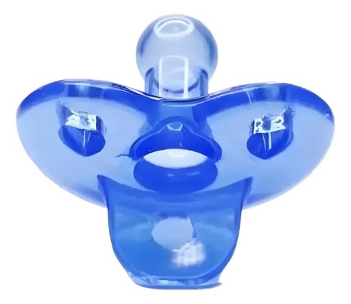 Chupeta Redonda Azul Tradicional Convencional Comum Bebê Azul