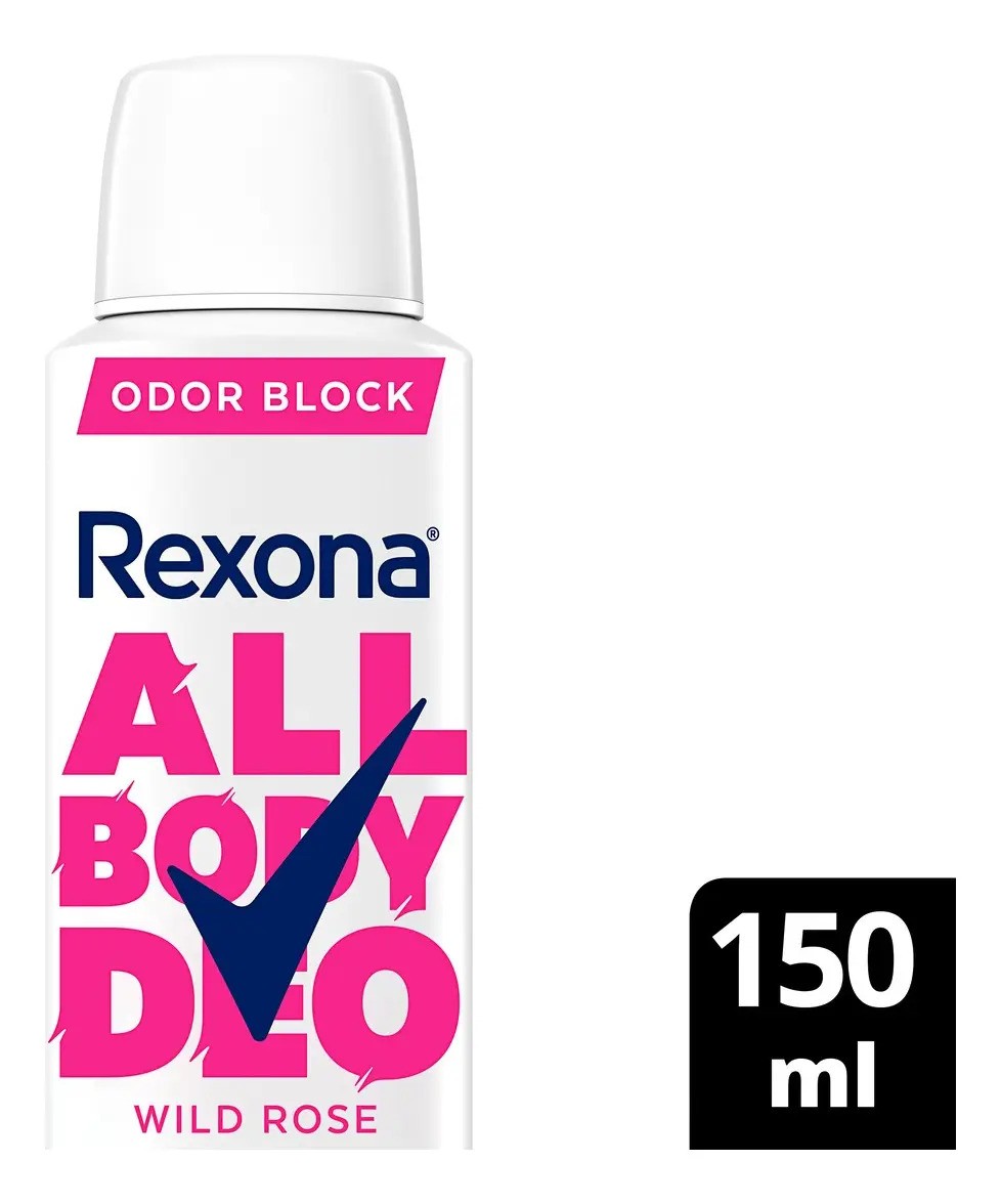 Rexona All Body Deo Desodorante Aerossol Wild Rose 150ml
