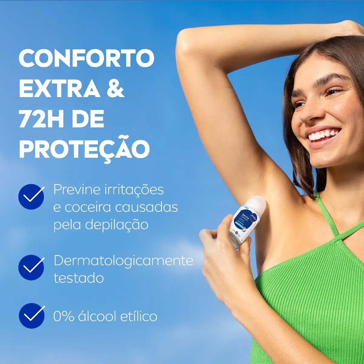 Nivea Desodorante Antitranspirante Roll-on Derma Control Defende 50 ml