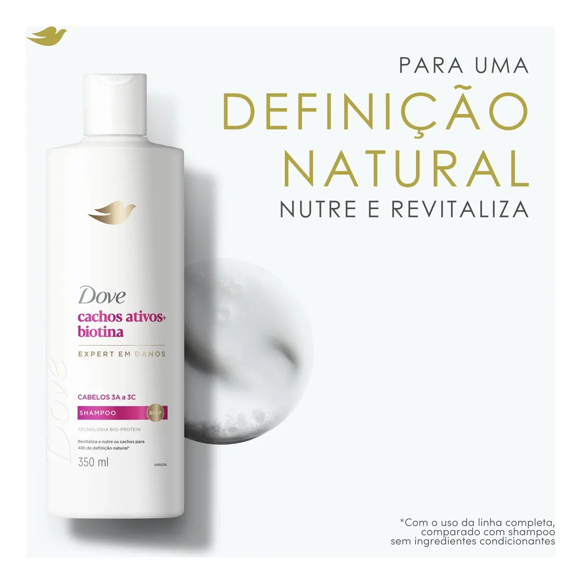 Shampoo Dove Cachos Ativos Biotina 370ml
