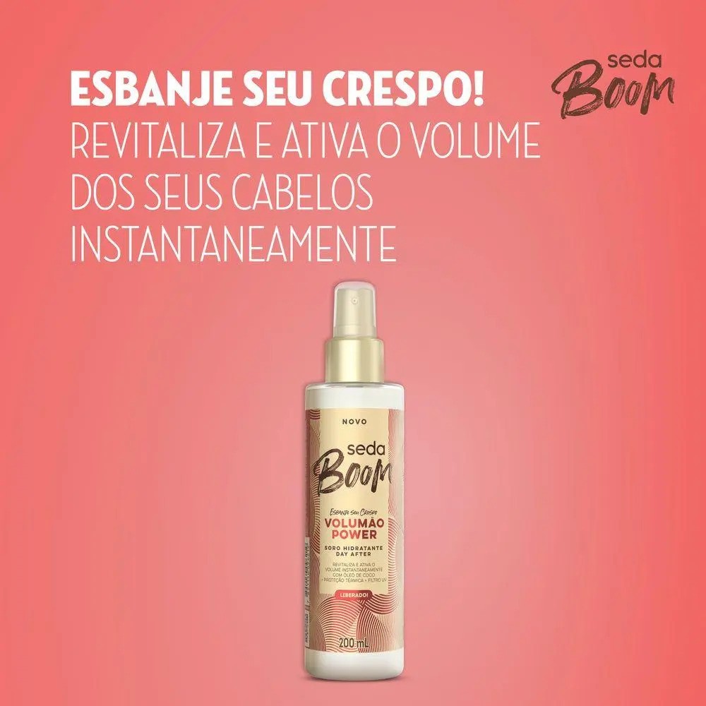 Seda Boom Soro Hidratante Day After em spray de 200 mL