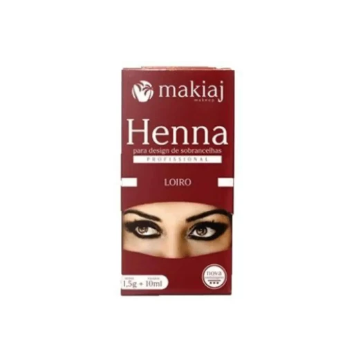 Henna Makiaj Design de Sobrancelhas Profissional 1,5g 10ml Castanho Escuro