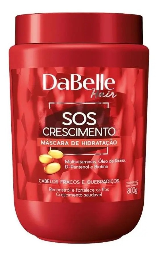 Máscara Hidratação SOS Crescimento Dabelle Hair 800g