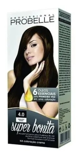 Tintura Probelle Super Bonita Castanho Médio 125ml Permanente