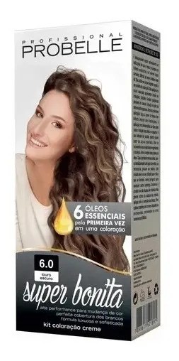 Kit Coloração Creme Super Bonita Probelle 50ml Tom 6.0
