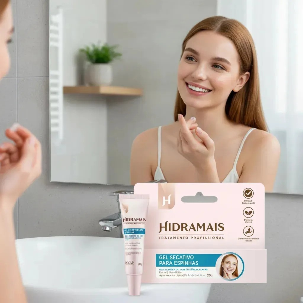 Gel Facial Secativo para acne inflamada Hidramais