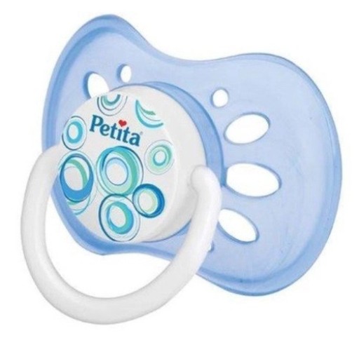 Chupeta Petita Dainty Bico Redondo Azul Tamanho 2