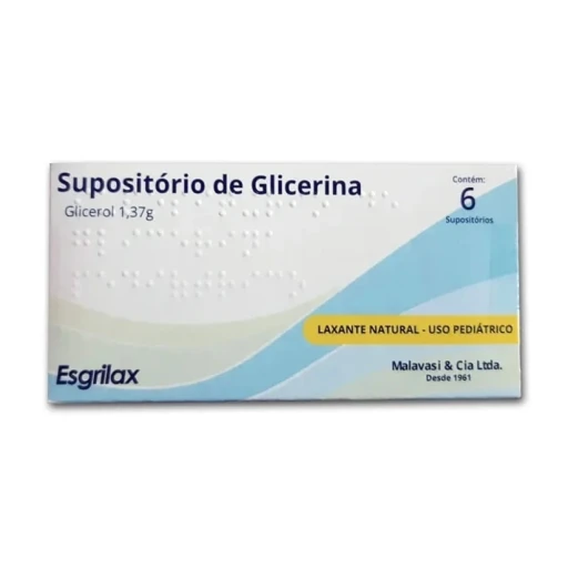 Supositório de Glicerina Esgrilax Lactente 6 Unidades Malavasi