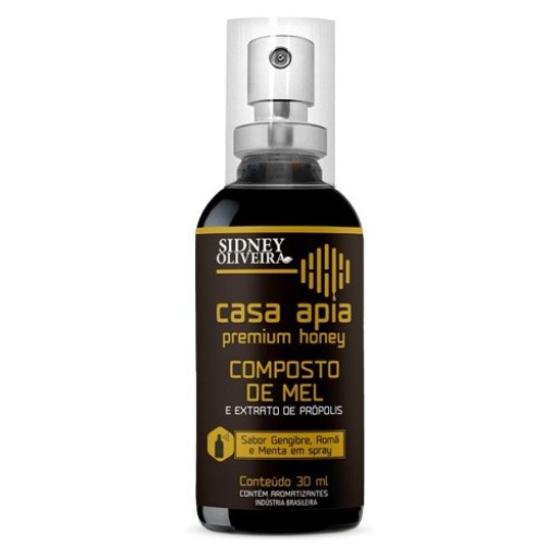 Spray de Mel, Própolis, Romã, Gengibre e Menta 30ml Napillus