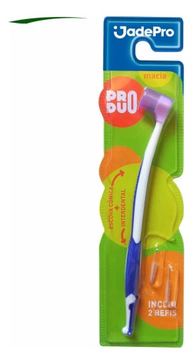 Escova macia cônica interdental pro duo 2 refis JadePro