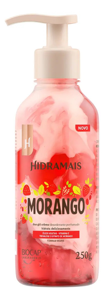 Creme Duo Gel Morango Hidratação Perfumada