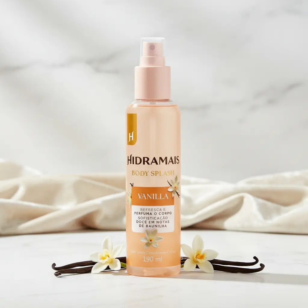 Body Splash Vanilla 190ml - Hidramais | Sofisticação Doce