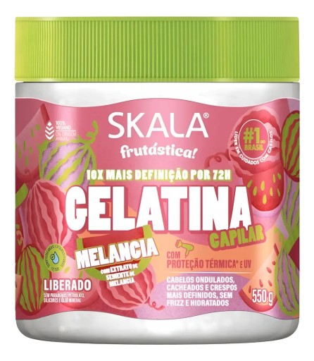 Gelatina Capilar Skala Melancia Proteção Térmica 550g