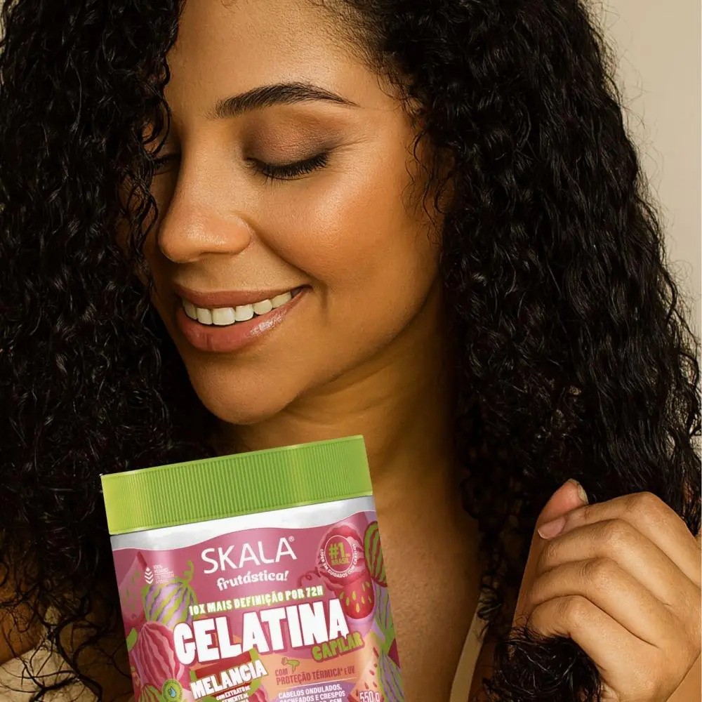 Gelatina Capilar Skala Melancia Proteção Térmica 550g